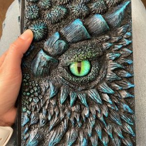 beautiful 3D dragon embossed diary